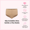 Slip Invisibile Ultra Sottile a Vita Media