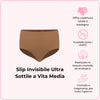 Slip Invisibile Ultra Sottile a Vita Media