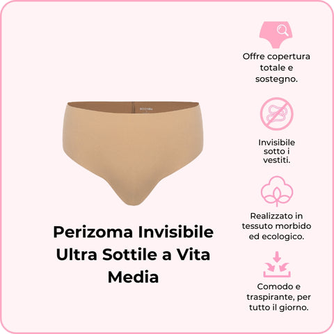 Perizoma Invisibile Ultra Sottile a Vita Media