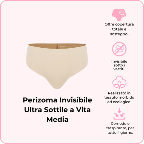 Perizoma Invisibile Ultra Sottile a Vita Media