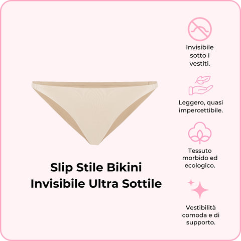 Slip Stile Bikini Invisibile Ultra Sottile