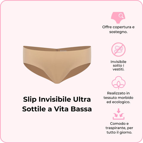 Slip Invisibile Ultra Sottile a Vita Bassa