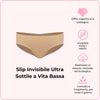 Slip Invisibile Ultra Sottile a Vita Bassa