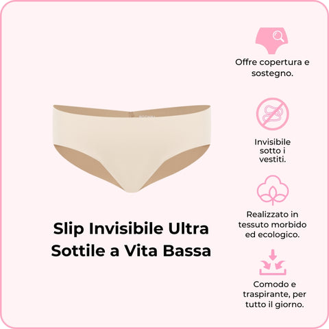 Slip Invisibile Ultra Sottile a Vita Bassa