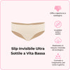 Slip Invisibile Ultra Sottile a Vita Bassa