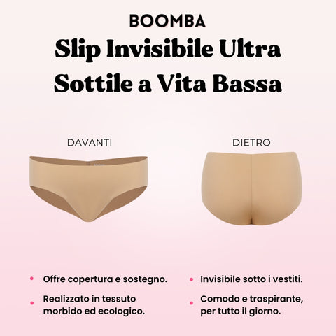 Slip Invisibile Ultra Sottile a Vita Bassa