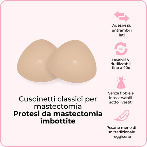 Cuscinetti classici per mastectomia di contorno